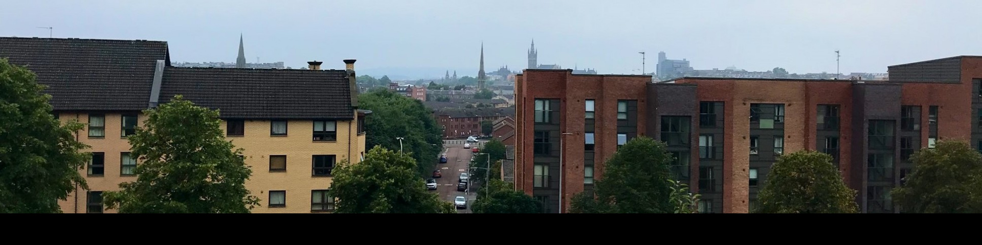 A view of housing in Glasgow