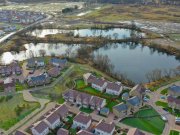 Aerial view of the Dargavel housing development (Credit - Cass Associates)