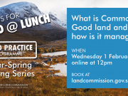 Land @ Lunch promotional graphic - 1 February